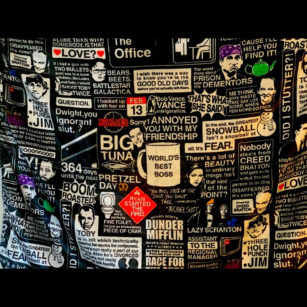 The Office Quotes 39 x 49in throw
